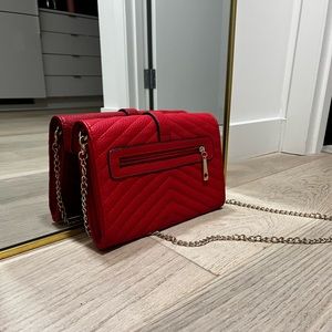 Red crossbody bag